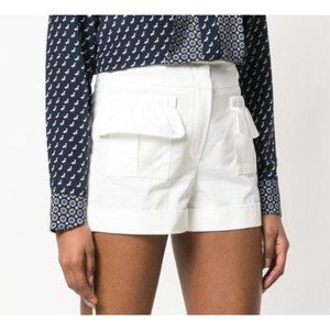 Carven Cream Women's Cargo Shorts